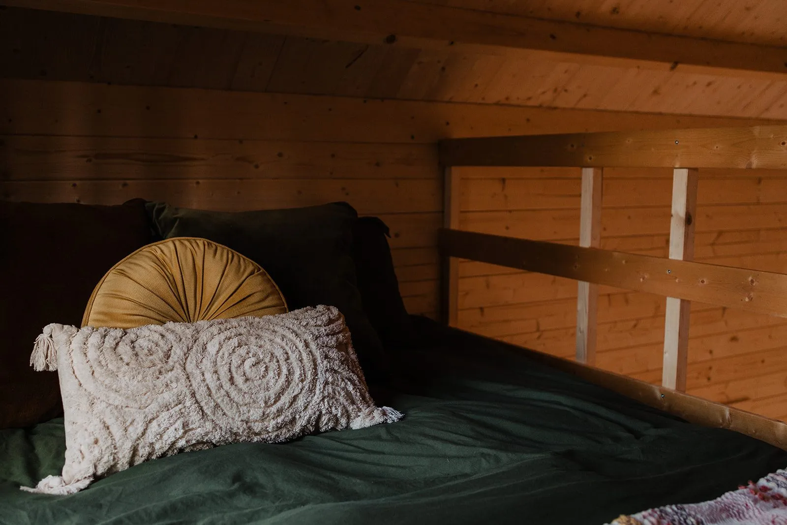 The cabin interior