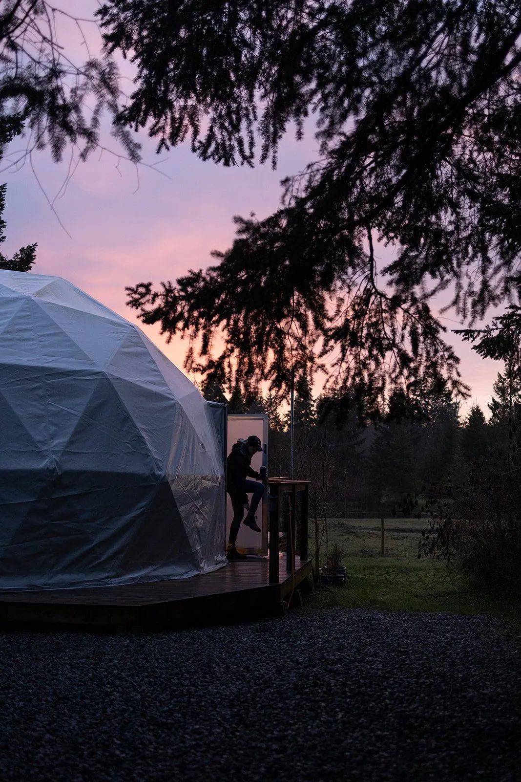 Inside the geodome